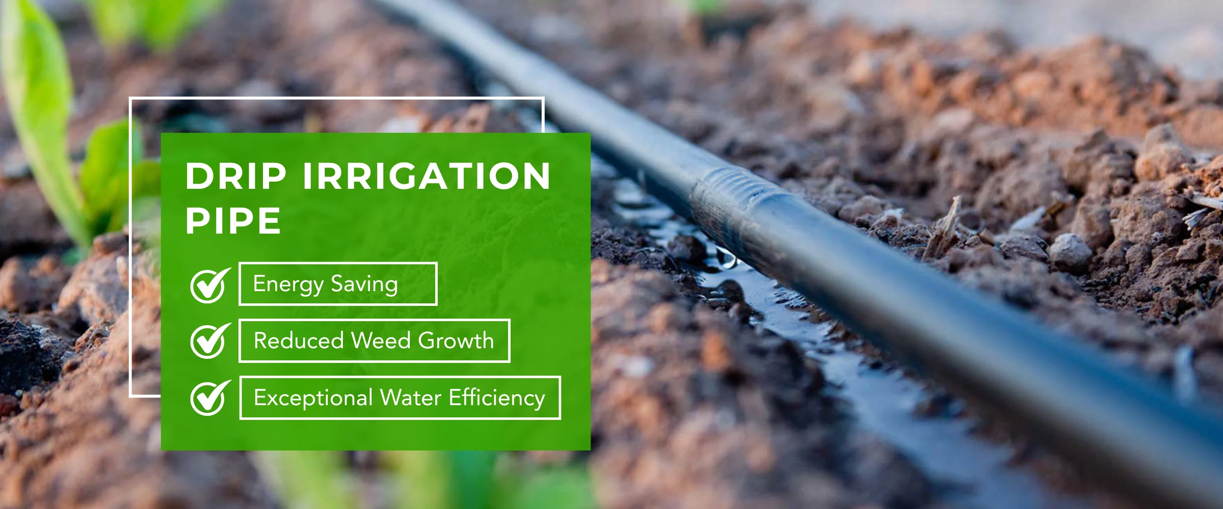 Drip Irrigation Pipe Banner